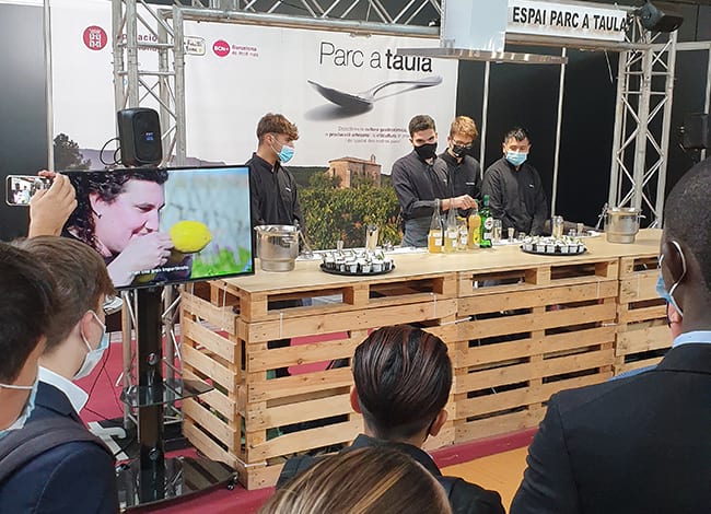 Aula del Parc a taula a la Fira Àpat.<br />Autor: Parc a taula