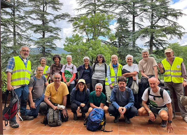 Grup del Cercle de Voluntaris a Montesquiu. Autor: Cercle de Voluntaris de la Xarxa de Parcs Naturals