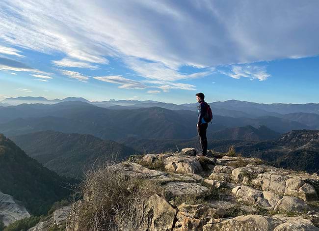 Dalt del castell de Besora. Autor: Blanca Vilageliu