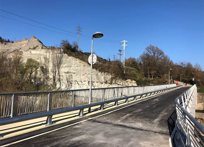 El pont, reobert al trànsit. Autor: Ajuntament<br />de Montesquiu