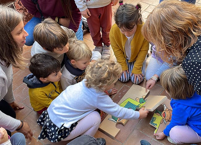 Els puzles formen part de la nova proposta participativa de les visites escolars. Autor: XPN