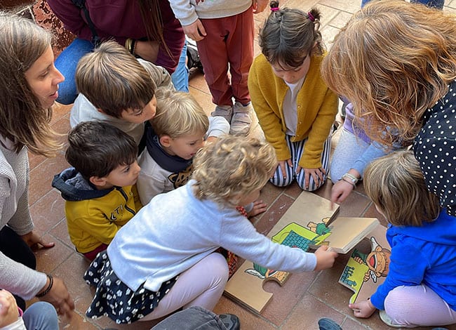 Els puzles formen part de la nova proposta participativa de les visites escolars. Autor: XPN