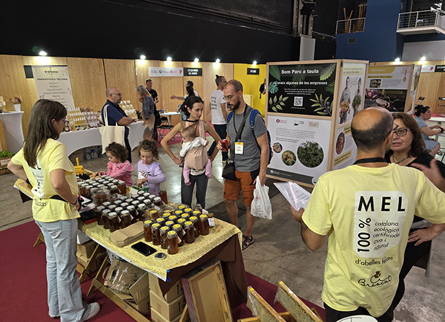Un dels expositors vinculats al programa Parc a taula. Autoria: Parc a taula