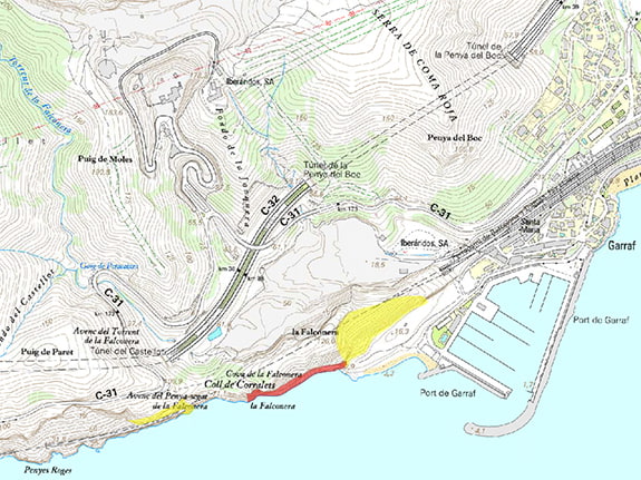 Zona restricció escalada Falconera
