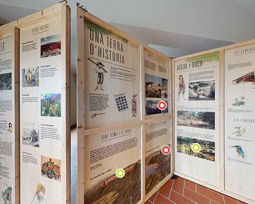 Visita virtual a l'exposició itinerant: L'Espai Natural de les Guilleries-Savassona