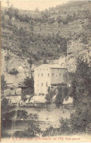 Postal amb el Salt del Rossinyol d'Àngel Toldrà Viazo (ATV).