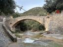 Pont del Rossinyol i riu, el gener de 2026.