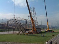 La retirada de les torres d'alta tensió va ser complexa i espectacular. Autor: AEN