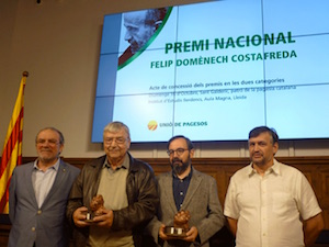 Entrega dels premis. Autor: Unió de Pagesos