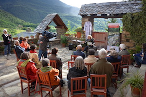 Dolors Miquel al pati del CAN. Autor: Tramoia Cultura